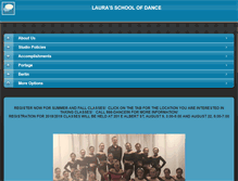 Tablet Screenshot of laurasschoolofdanceportage.com